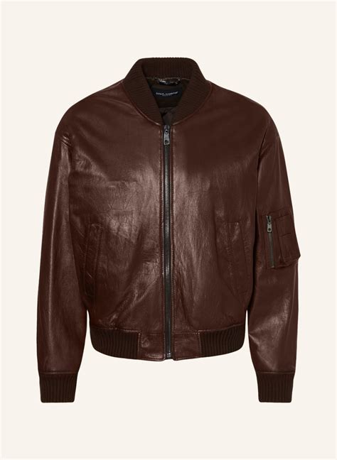 dolce gabbana lederblouson herren|farfetch dolce and gabbana.